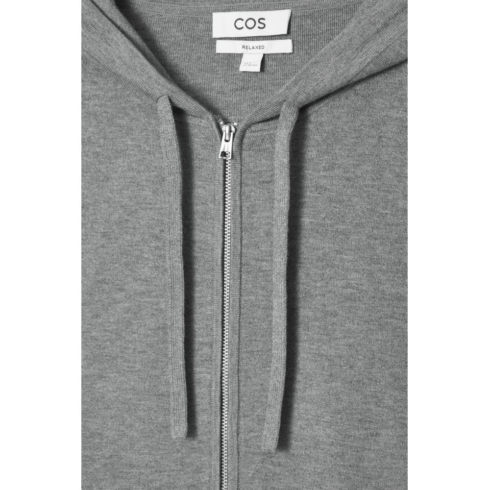 Cos Japan Knit Zip Up Hoodie