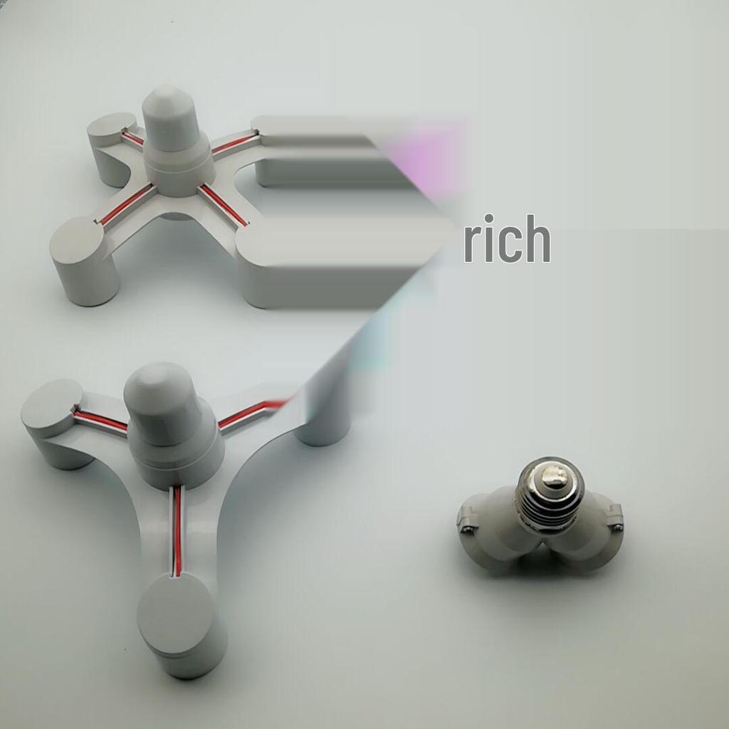 Multi-Socket E27 Lamp Holder Splitter: 1-to-2, 1-to-3, 1-to-4, 1-to-5 Spiral Head Adapter