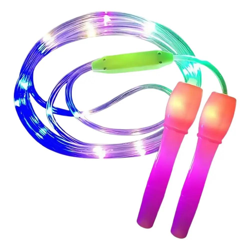 

Rechargeable Jumping Rope LED Light up Jumping Rope Adjustable Length Non-slip Fitness Equipment Sport Accessories for Kids
