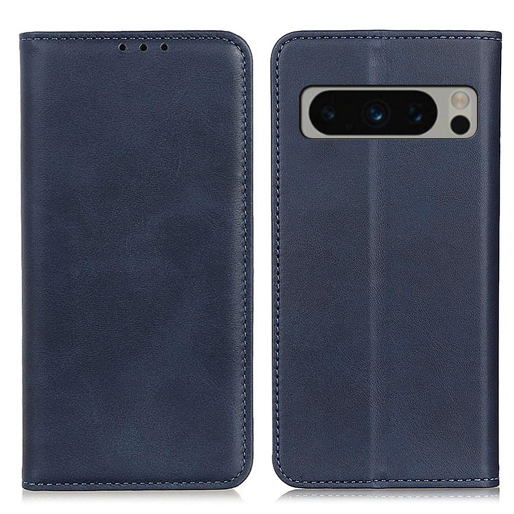 For Google Pixel 8 Pro Shockproof Split Leather Cell Phone Case Flip Stand Wallet Protective Cover