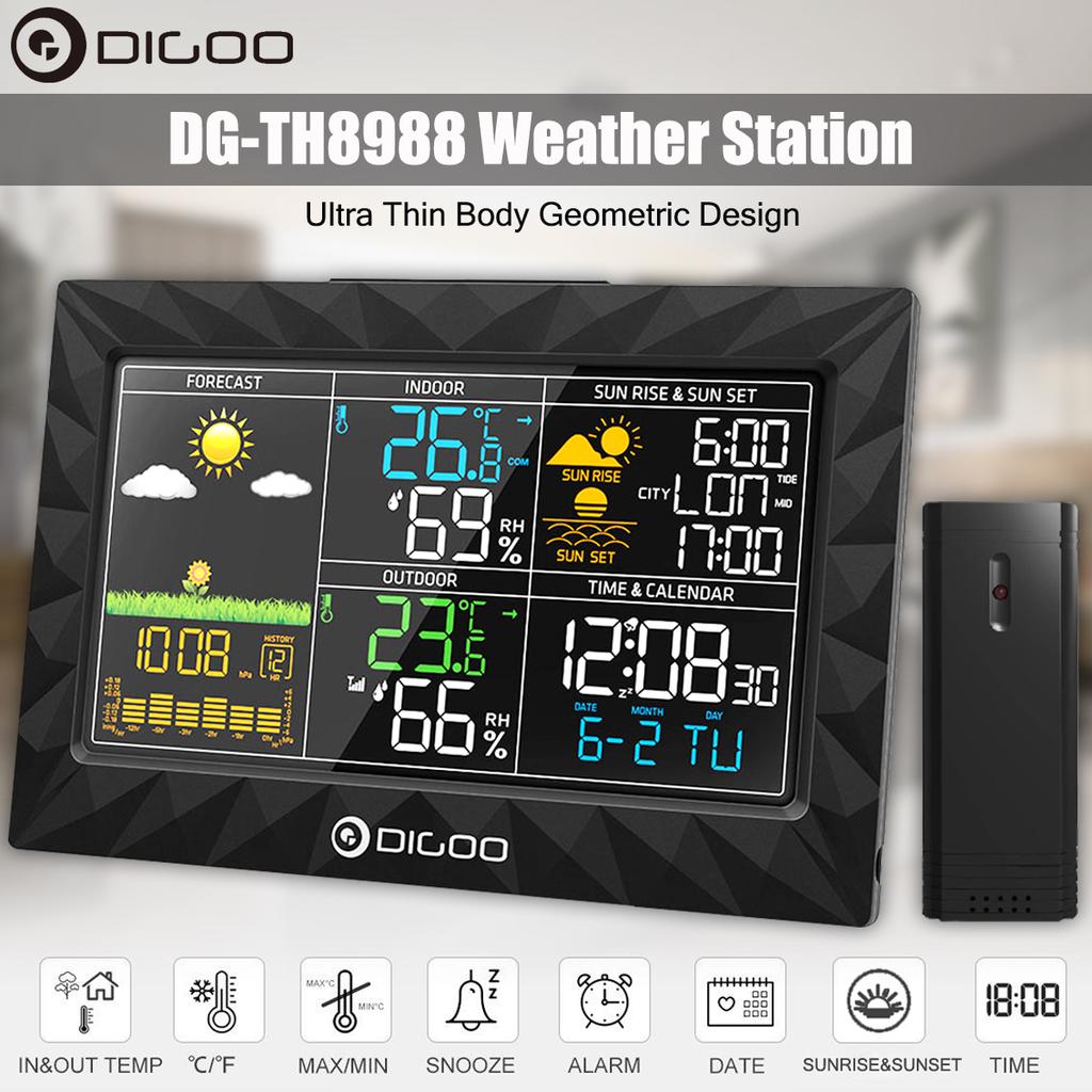 Buy DIGOO DG-TH8988 Home Wireless Weather Station Remote Sensor Ultra ...