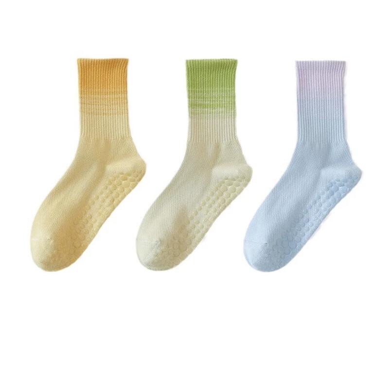 YISHANYISI Pure Cotton Non-Slip Fitness Yoga Socks