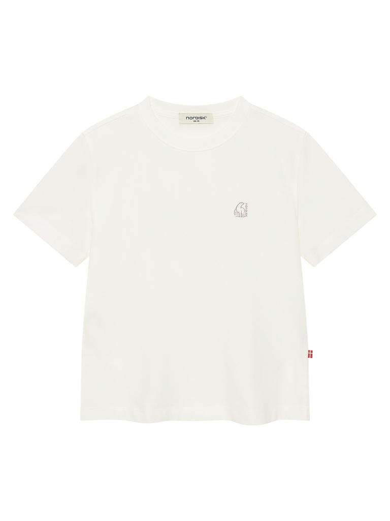NORDISK Small Polar Bear Short Sleeve T-Shirt - W_Off White