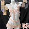 Sex Underwear New Sexy Lace Suspender Hip Skirt Nightdress Uniform Temptation Three-point Pajamas Women