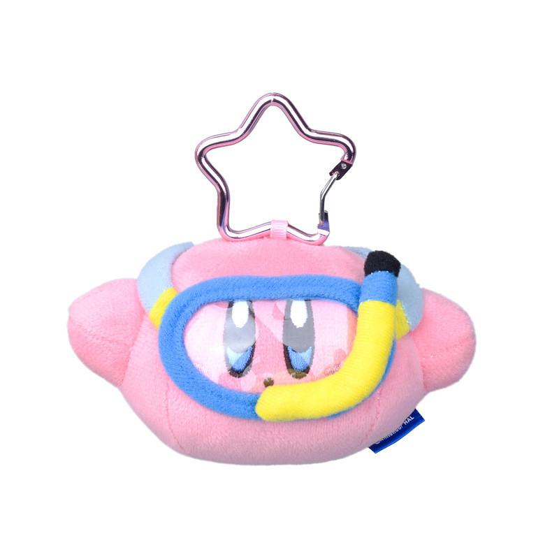 Diving Kirby Star Goggles Swimming Plush Toy Key Chain Pendant For Gift Decor