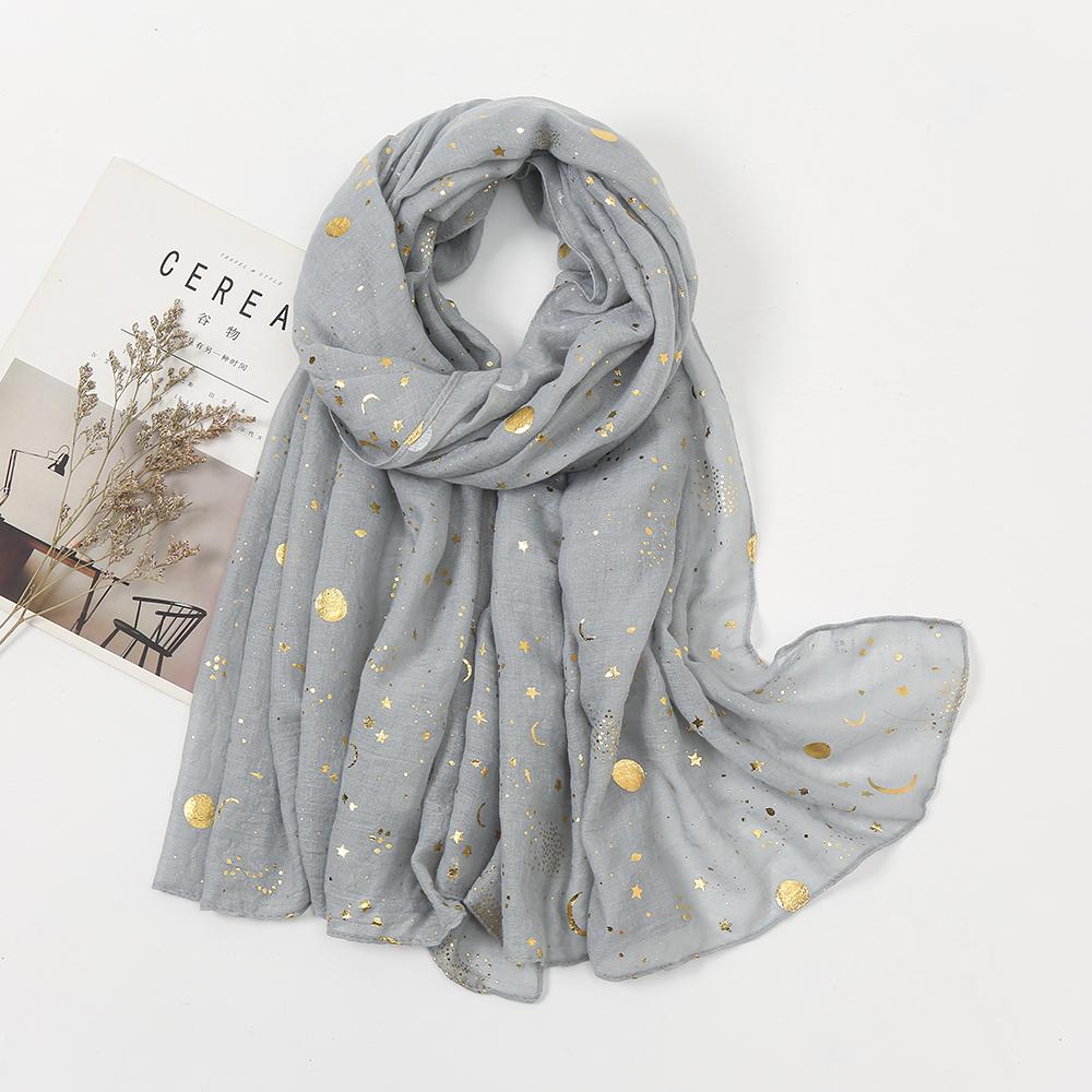 New Glitter Shimmer Hijab Scarf Cotton Viscose Headscarf Muslim Long Shawls Big Size Shawls Foulard Islam Head Wraps 180*80cm