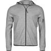 Tee Jays Mens Athletic Hooded Full Zip Hoodie