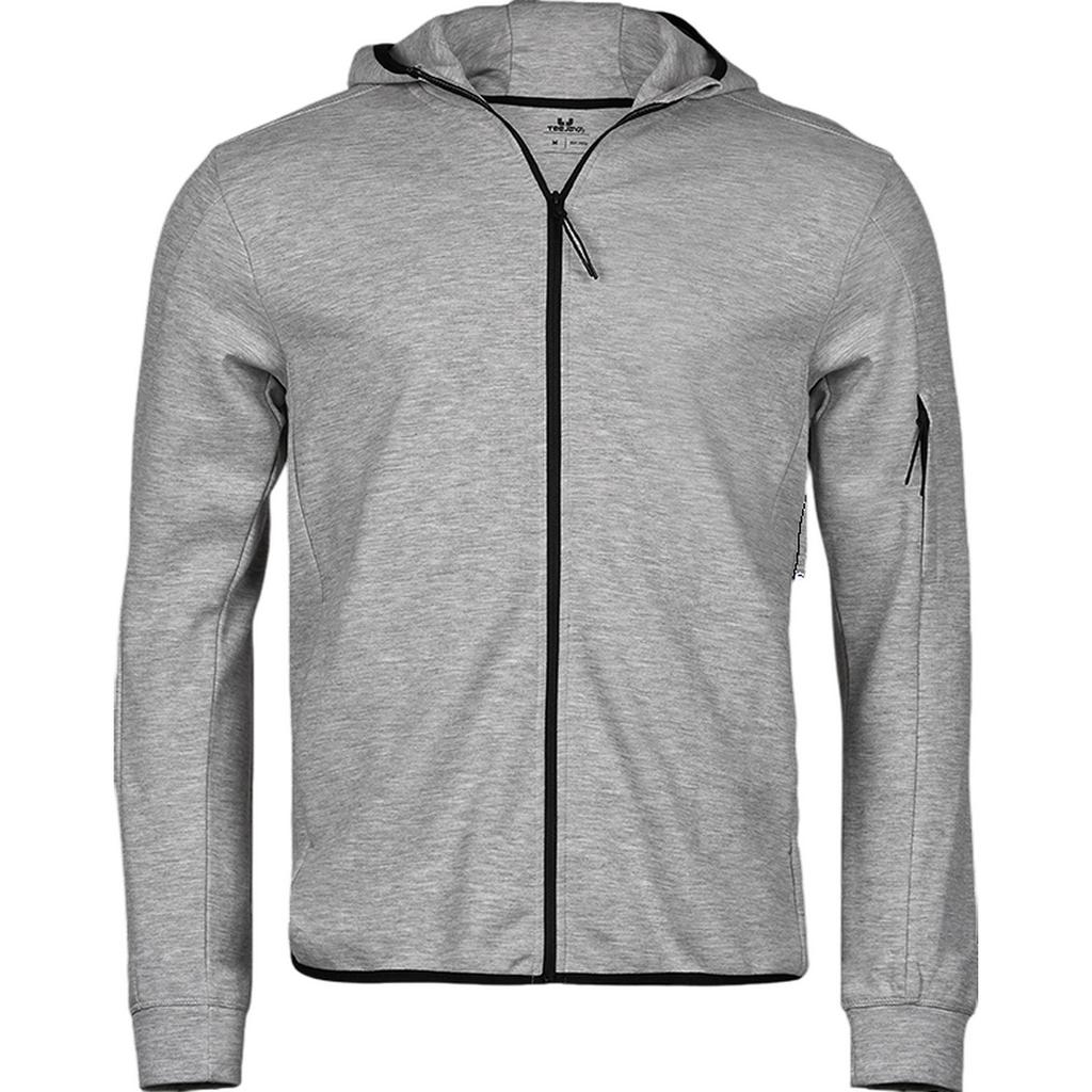 Tee Jays Mens Athletic Hooded Full Zip Hoodie