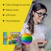 Rainbow Squishy Stress Ball - Slow Rising Fidget Toy, Soft Squeeze Toy for Adults & Kids Durable & Non-Deformable