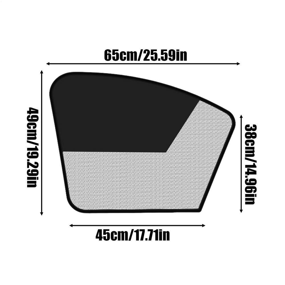 Car Window Shades Magnetic Privacy Side Sunshades Windshield UV Protection Magnetic Auto Accessories Small Sunshades for Cloth