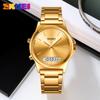 Outdoor Multi-function Timing Alarm Steel Belt Male and Female Dual Display Waterproof Advanced Electronic Watch