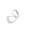 European and American Baroque Round Irregular Arc Women's Ring