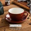 300ml Großes Keramik Cappuccino & Latte Kaffeetassenset - Eierblumen-Design