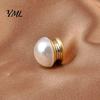 No Sew Cardigan Button 2Pcs Faux Pearl Magnetic Clothes Button, Fake Cat Eye Stone Brooch Set Safety for Shirts Scarf Shawl, Decorative Clothing
