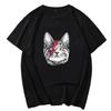 Cat Funny Graphic T Shirts Summer New Shirts And Tshirts Tees Tops Big Size Cotton Short Sleeve T Shirt Mens Print T Shirt