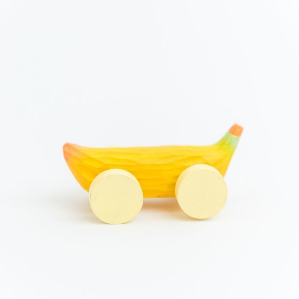 

Wooden Banana Car Desk Decor With Cartoon Style And Gift For Birthdays Yellow C