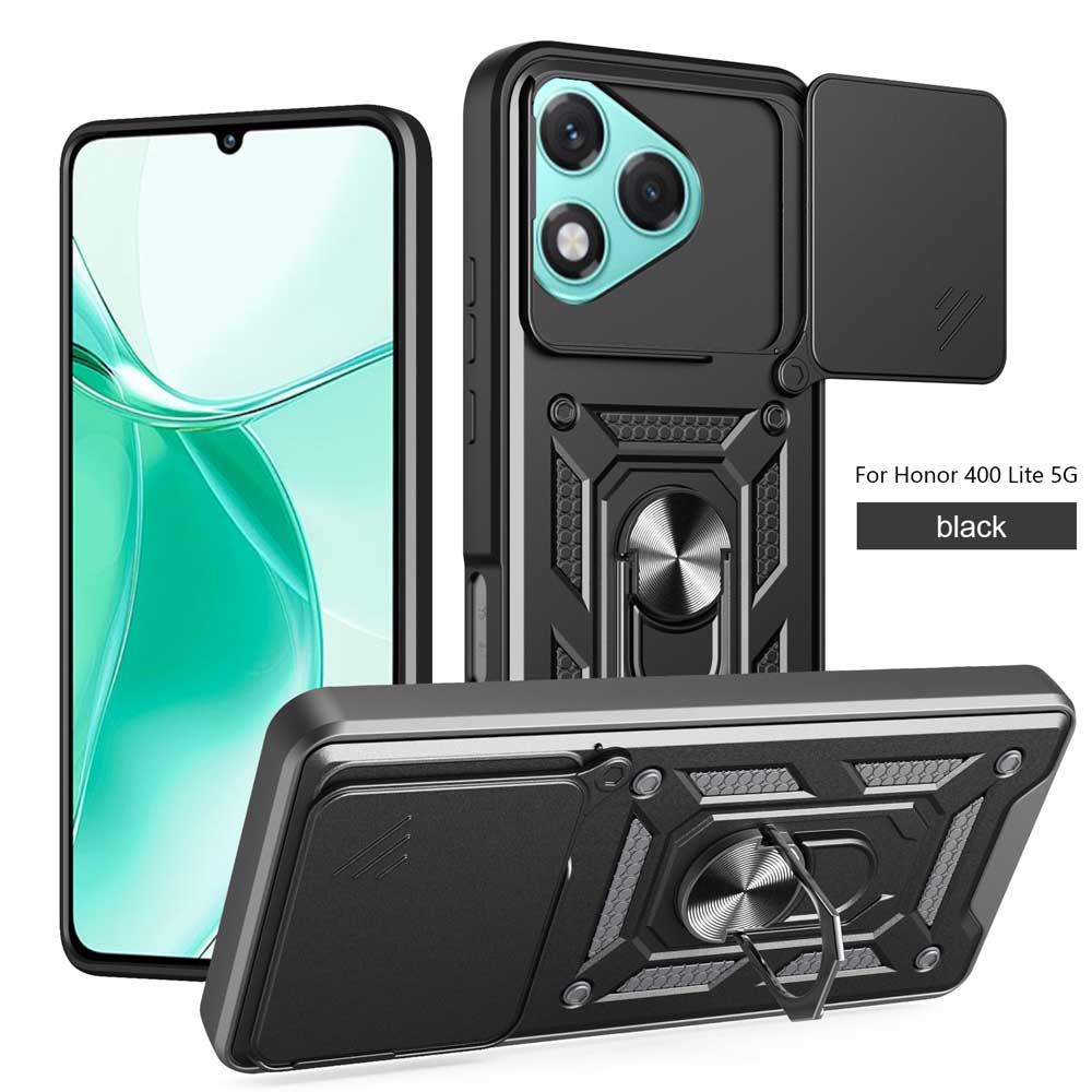 

Противоударный бронированный чехол для камеры для Honor 400 Global для Honor 400Lite Honor 400Pro с кольцом-подставкой и магнитным держателем для автомобиля Honor 400 Lite