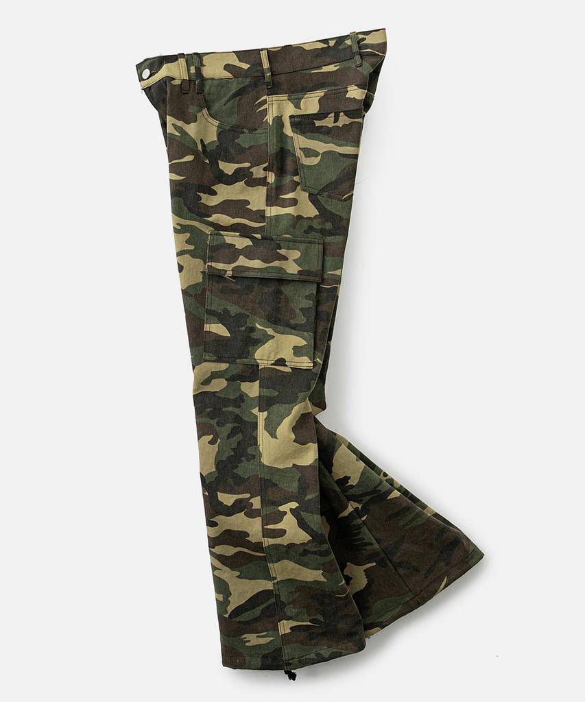 VASTIC Bootcut Camo Cargo Pants_Beige