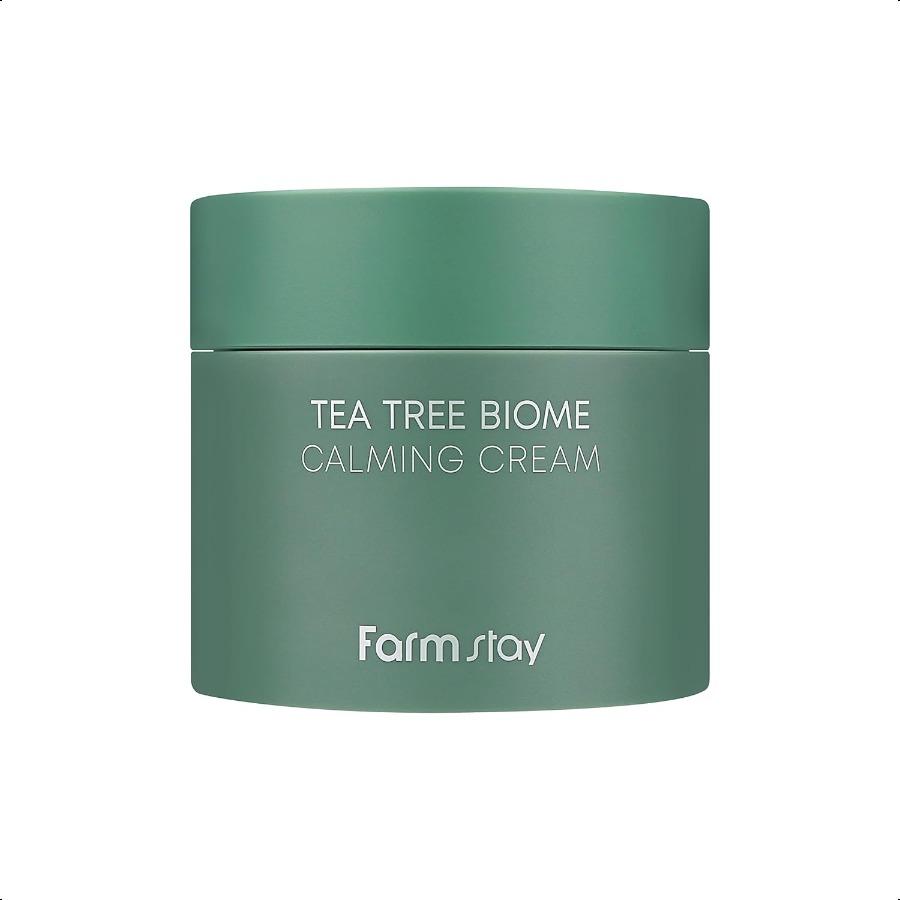 

FARMSTAY TeaTree Biome Calming Cream 80ml Day & Night Daily Face Moisturizer cream for Women & Men, Calming & Hydrating Cream for Dry FARMSTAY Cream 80ml