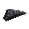 4Pcs Universal ABS Car Modified Rear Bumper Diffuser Spoiler Carbon Fiber Look