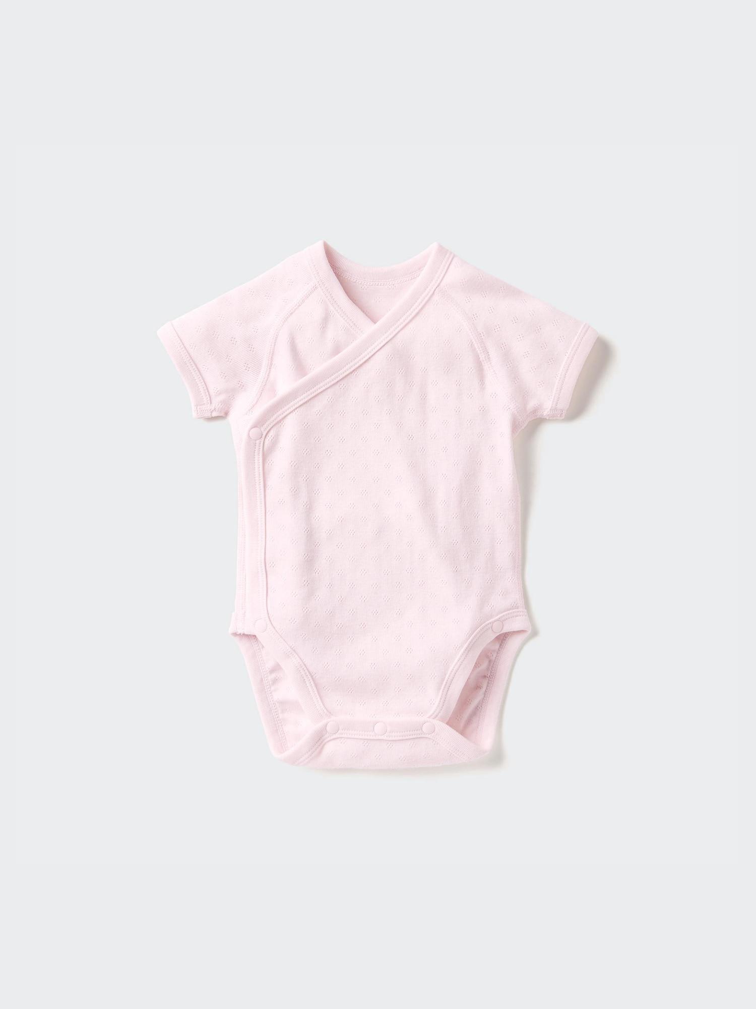 

Uniqlo Боди Bn с коротким рукавом 1p Pointel 60 см 10 PINK/BABY 60