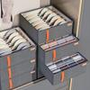 Stackable Storage Box Drawer Organizer Cabinet Underwear Socks Bra Storage Grids Boxes Division Closet Clothing Storage Box Case