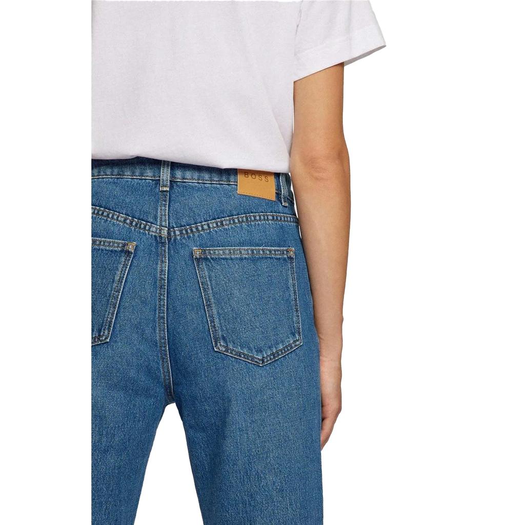 BOSS Damen/Damen Modern 2.0 Lederetikett Mom Jeans