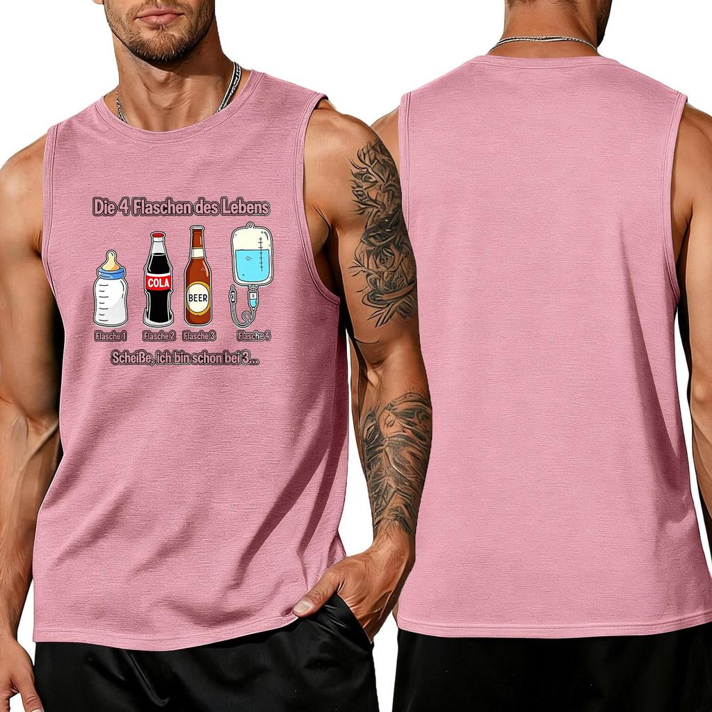 Men Sleeveless Tank Top Casual Summer Shirt Loose Fit Muscle Tee Breathable Lightweight Daily Wear