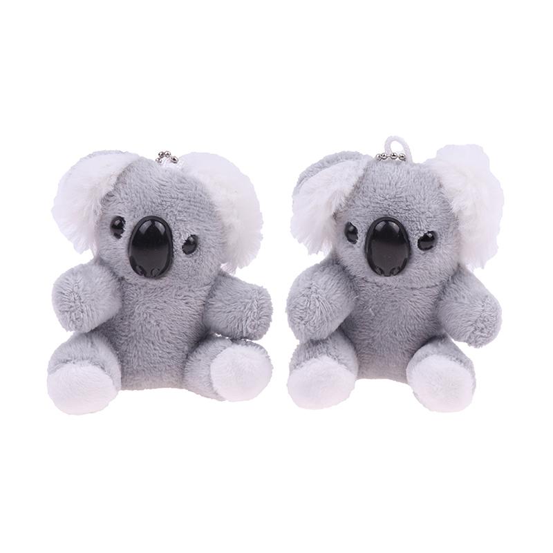 8Cm Gray Koala Bear Plush Stuffed Keychains Plush Animal Doll Toys Gifts