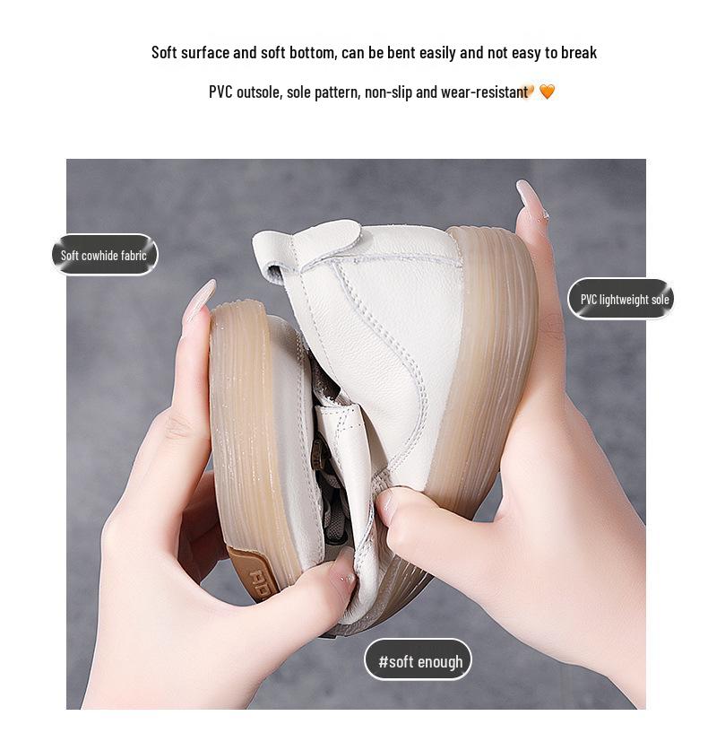 Autumn Korean Style Women's Slip-On Soft Sole Sneakers with Elastic Band for Casual Wear