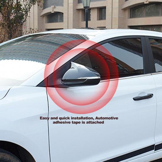 Carbon Firber Rearview Side Door Mirror Cover For Hyundai Elantra 2016-2019 Pair