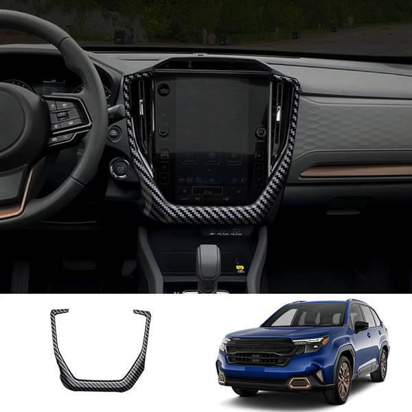 1 Piece ABS Carbon Fiber Texture Navigation Screen Frame for Subaru Sen