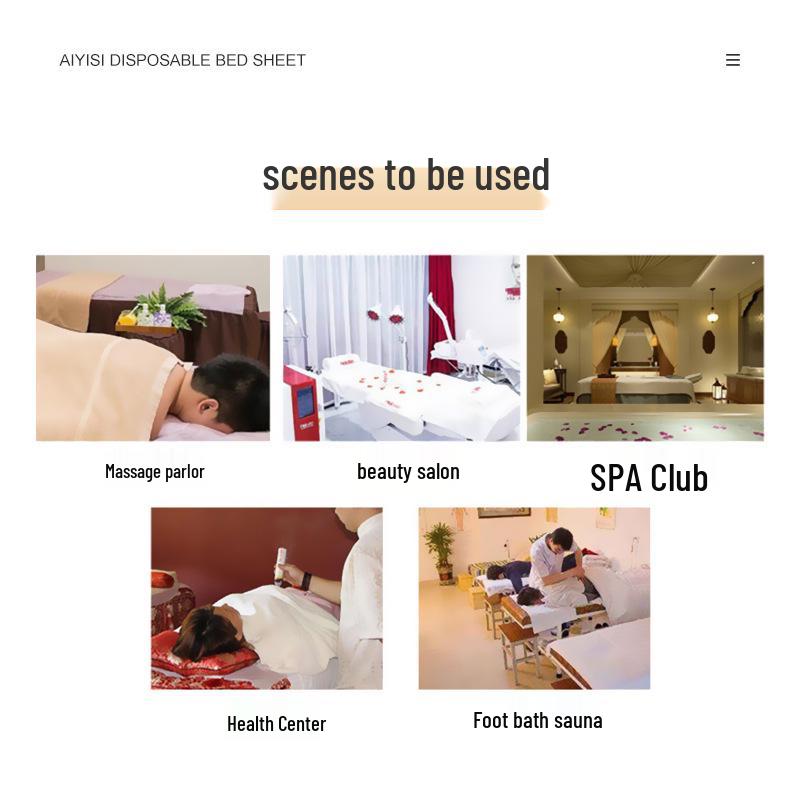 Waterproof Oil-Proof Disposable Massage Bed Sheets - Thick, Non-Woven, Breathable for Beauty Salons