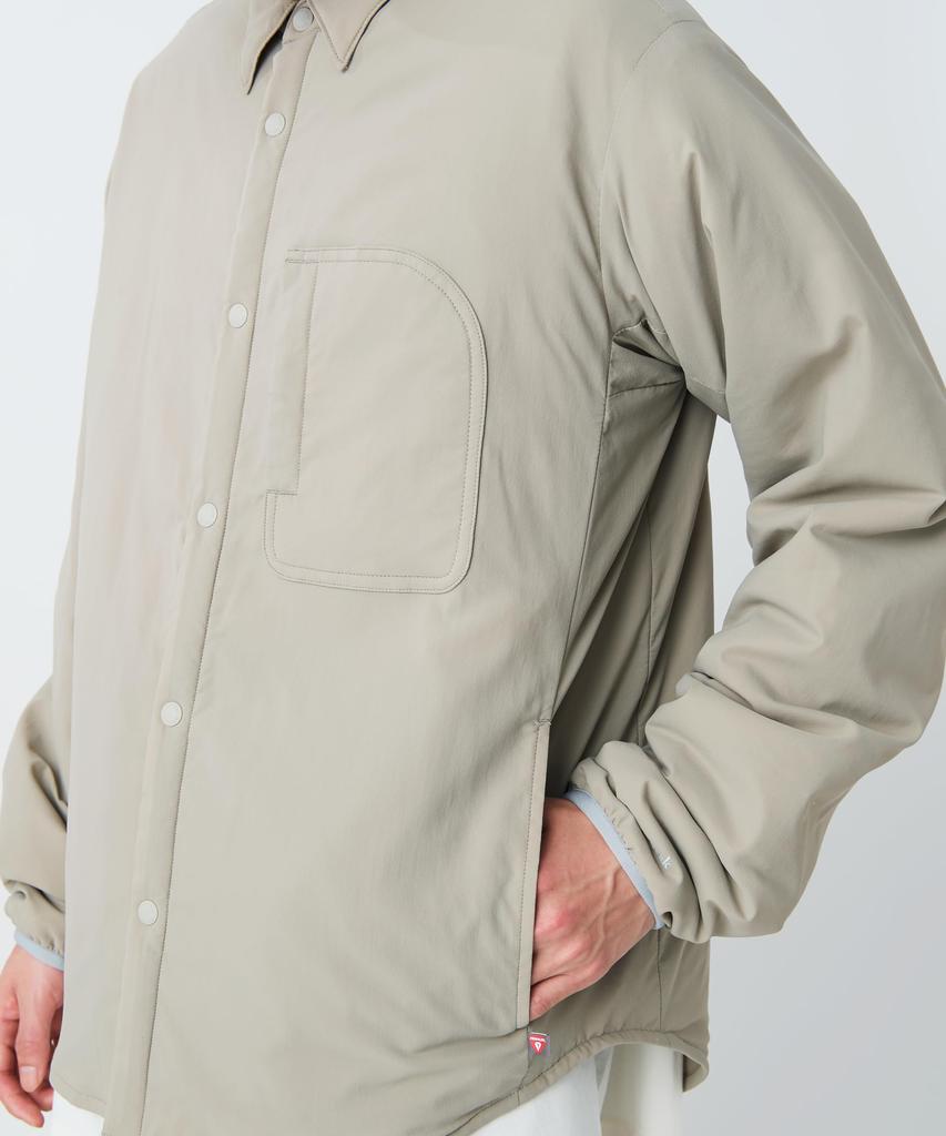Flexible Insulated Shirt Tops Shirt Long Sleeve Padded GREIGE M [Snow Peak] SH-26SU001 Men's Women's
