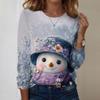 Long Sleeve Shirts For Women Cute Print Graphic Tees Blouses Casual Plus Size Basic Tops Pullover