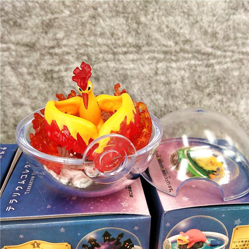 Pokemon Poke Ball Series Bind Box Toys Gengar Eevee Totodile Moltres Slowpoke Figure Model Collectible Ornaments Kids Gifts