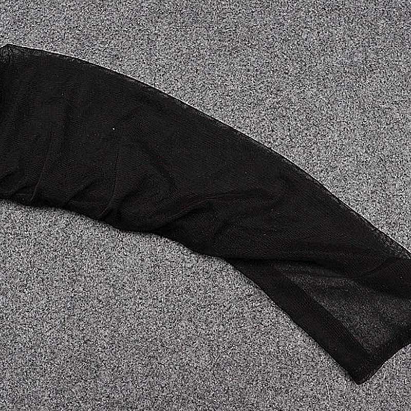 Sexy Black Crop Tops Streetwear Women Fashion 2024 Lace Up Bandage V Neck Cut Out Long Sleeve T Shirts