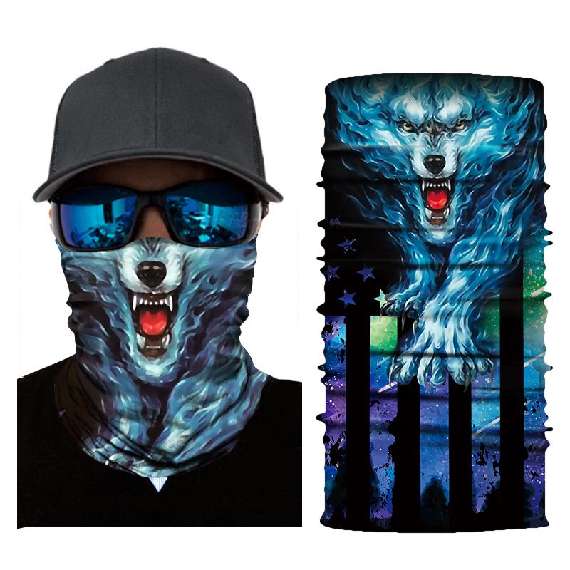 HEROBIKER HEROBIKER Motorcycle Face Mask Black Skull Balaclava Biker Face Shield Skull Bandanas Sun Mask