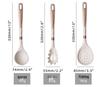 Silicone 7-Piece Kitchen Utensil Set with Storage Rack: Heat-Resistant, Non-Stick Spatula, Slotted Spoon, Ladle.
