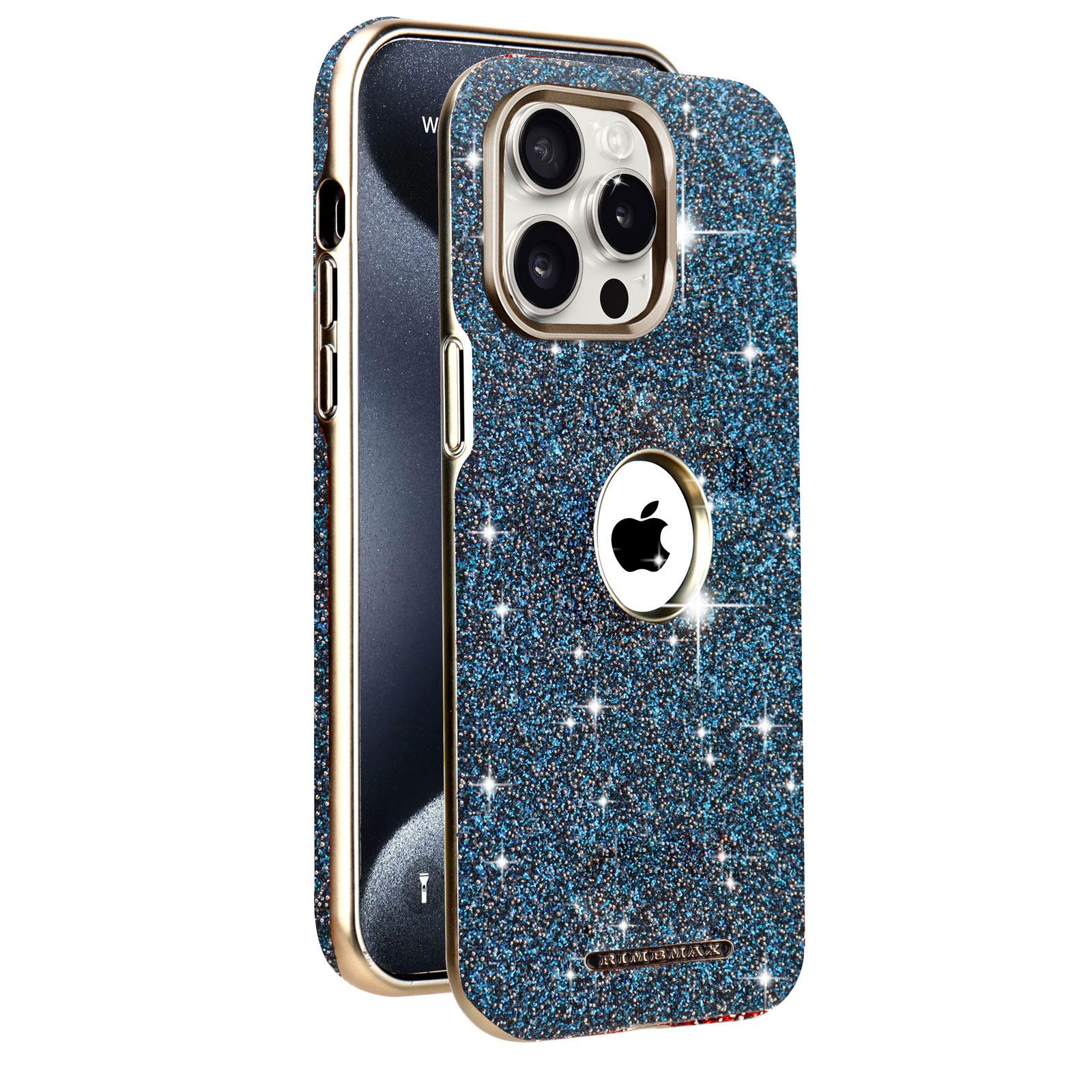 

Розкішний блискучий магнітний чохол для iPhone 16 15 14 Plus 13 12 Pro Max, чохол зі стразами з гальванізованою рамкою для жінок, дівчат, її iPhone 12 Pro синій