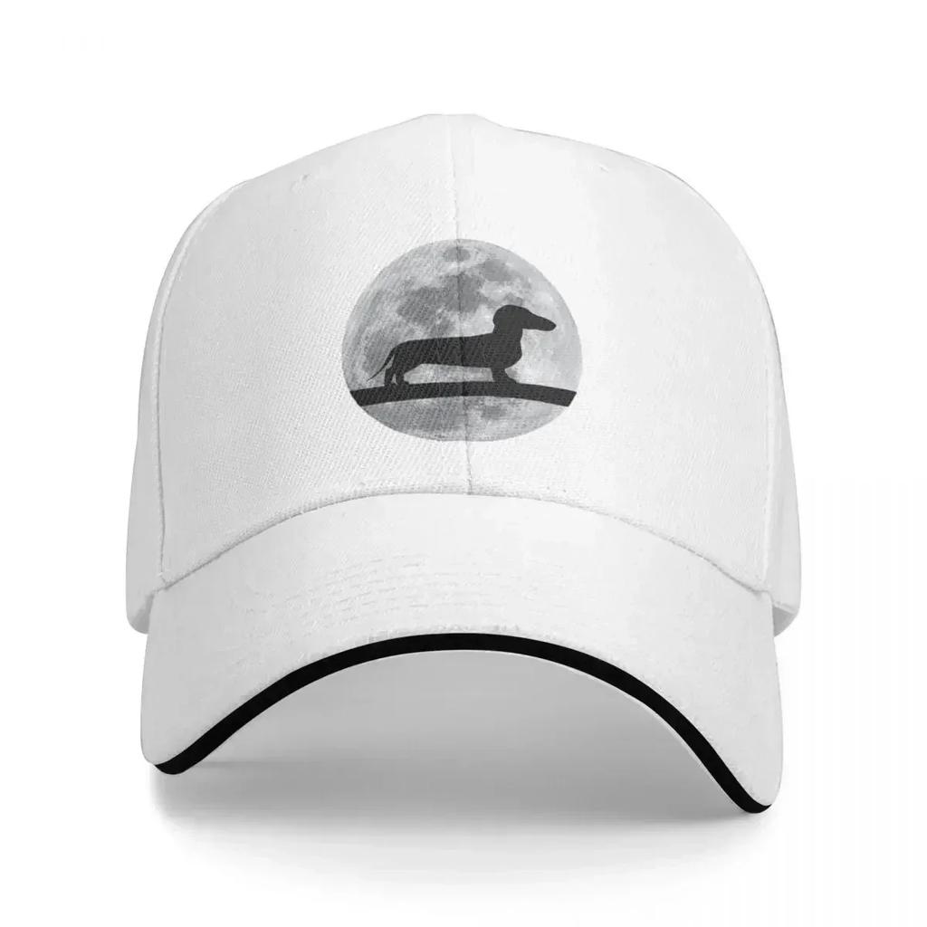 Dachshund Dog Night Moon dachshund Lover Baseball Cap  Hat Adjustable Dad Hat Sports Streetwear Outdoor for Sun Protection