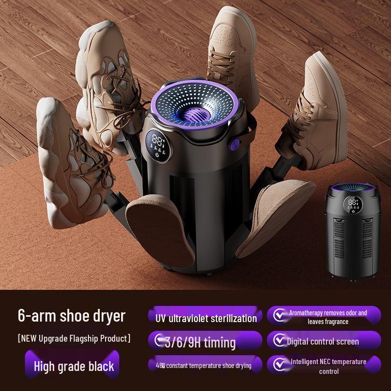Portable Folding Smart Shoe Dryer with Quick Dry Timer and Deodorizing Sterilization