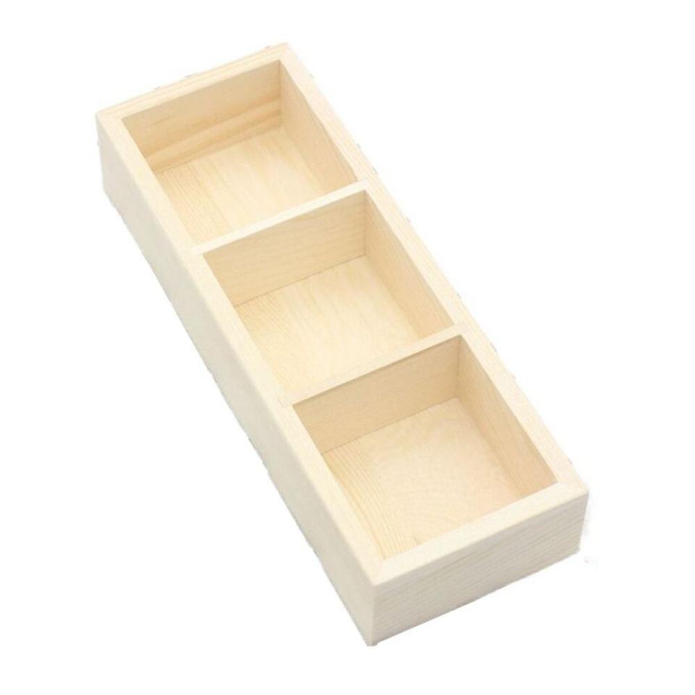 Desktop Creativity Tea Bag Holder Solid Wood Retro Miscellaneous Sorting Grid