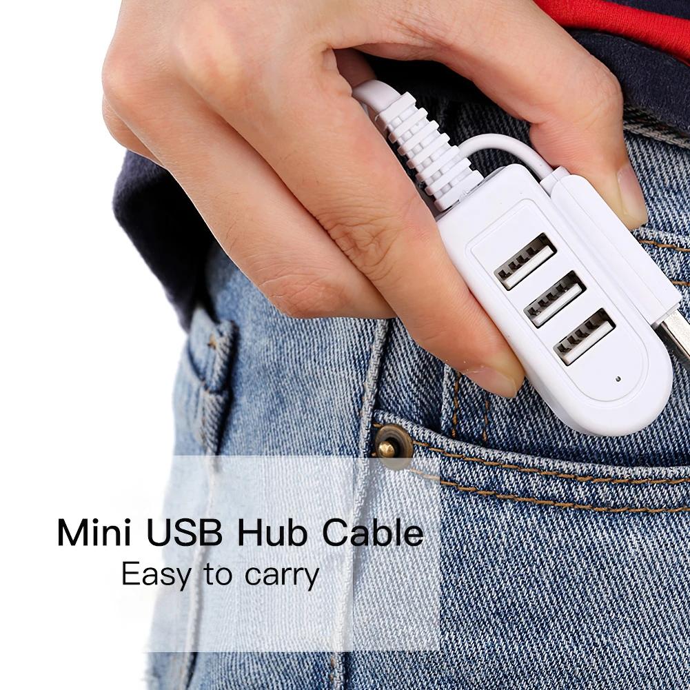 USB Hub 1.1 Multi USB Splitter Adapter Cable 1.1m 1.1m Mini Hub For PC Laptop USB Hab Extender Cable Computer Accessories