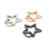 Stainless Steel Spring Snap Hook Carabiner,Stainless Steel Clip Star Shape for DIY Jewelry Making Keychain Bag