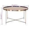 House Nordic Scarlett Coffee Table 70x40 Cm Round Brass 444100