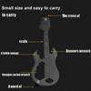 1pc Multipurpose Screwdriver Electric Guitar Shaped Slotted Key Chain Opener Mini Outdoor Camping Repair Kit
