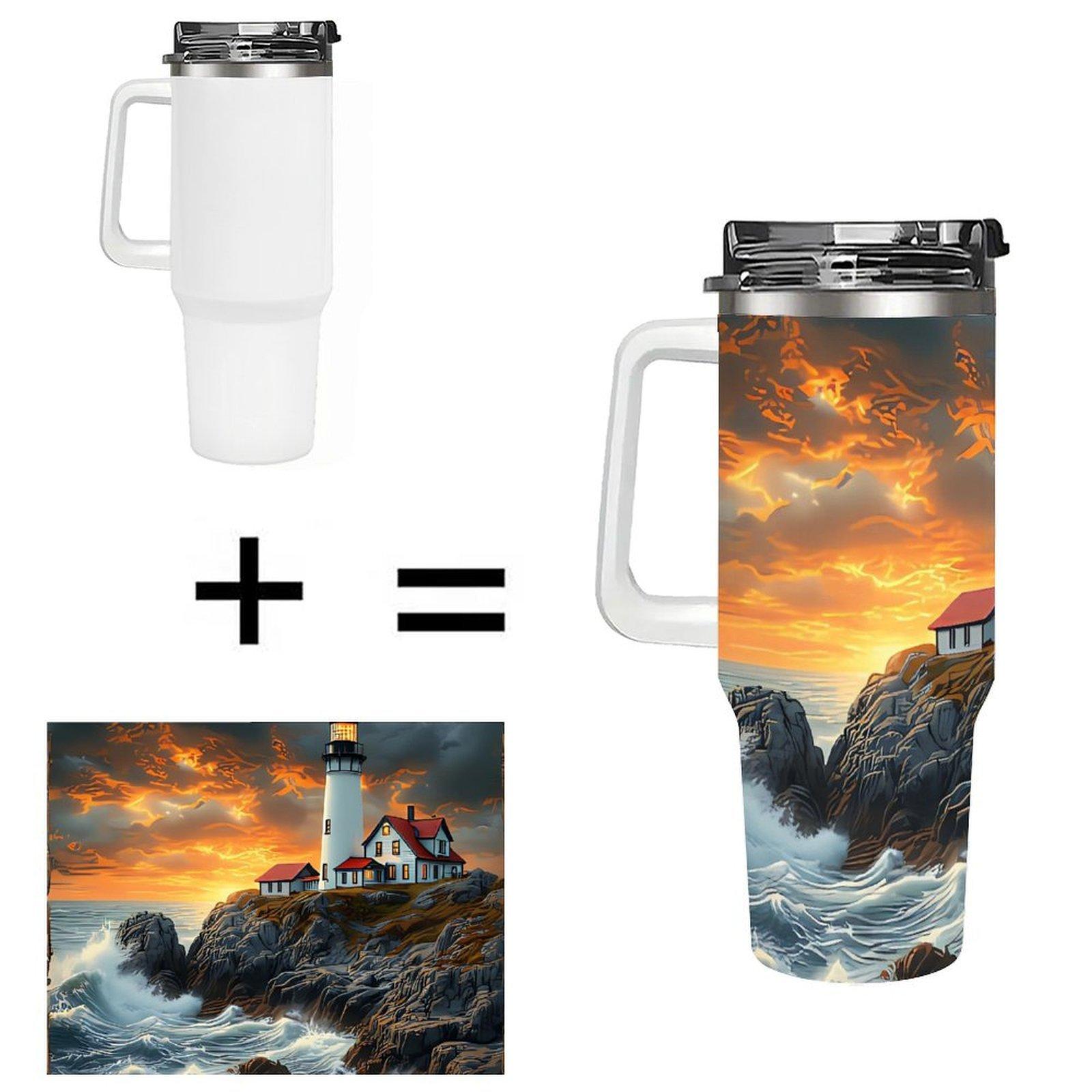 40oz Insulated Metal Cup for Mining and Resource Industry Workers 40oz(1133.98g) белый