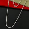 Fashion Unisex Silver Plated Twisted Rope Chain Necklace Delicate Trendy Temperament Classic Jewelry Gift for Women And Girls