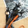 Phone Charm Nylon Cell Phone Pendant Braid Keychain Lanyard Handmade Landyard Universal Cord for Keys Couple  Keyring Neck Strap